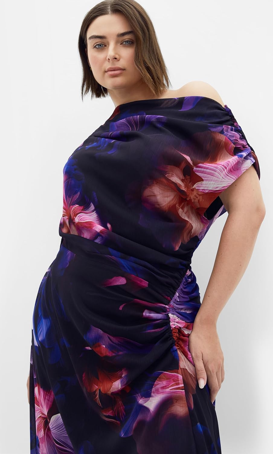 City Chic Women's Plus Size Dress - Vivid Floral Maxi - Image 4