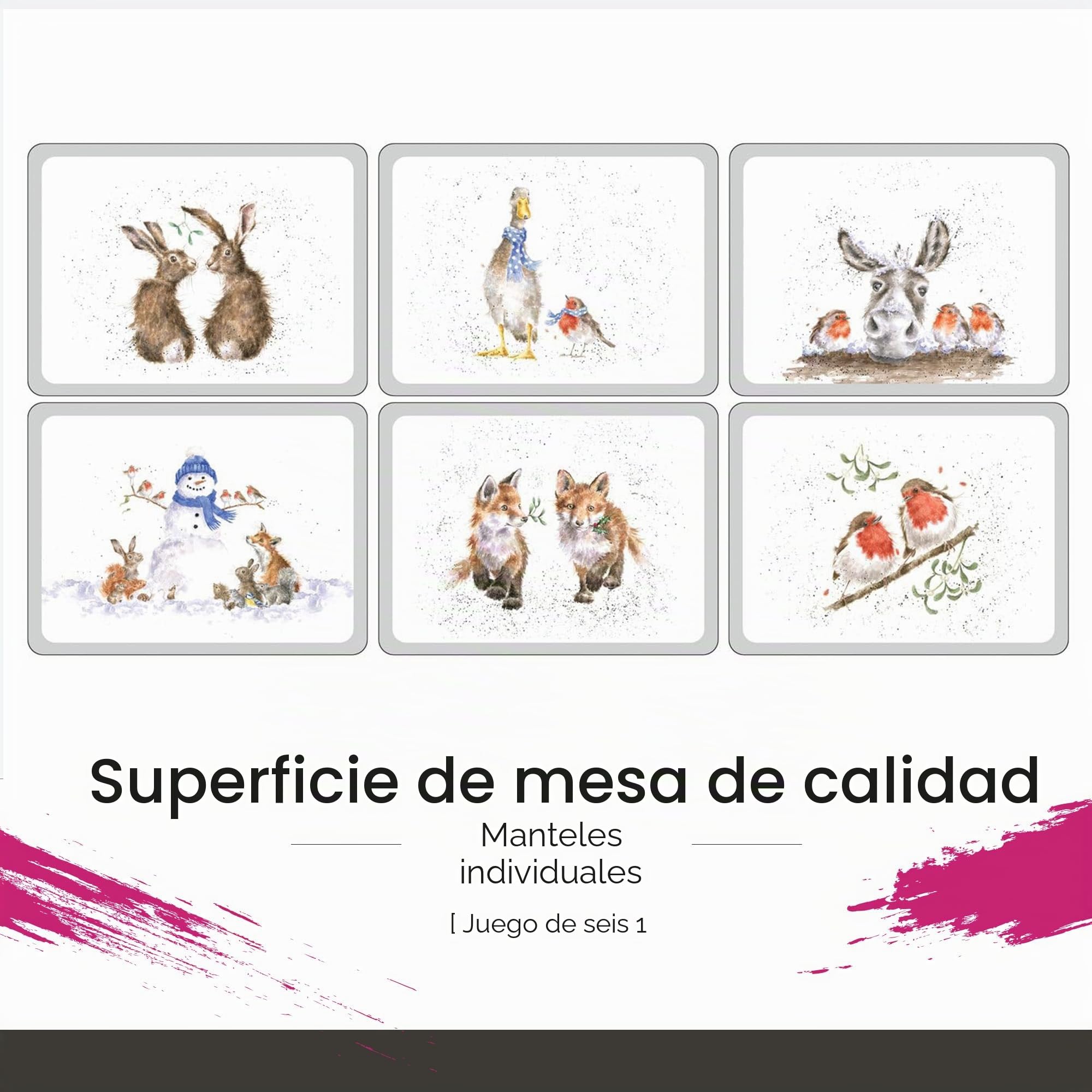 Pimpernel Wrendale - Juego de 6 manteles Individuales (código de Producto: X0010568976)