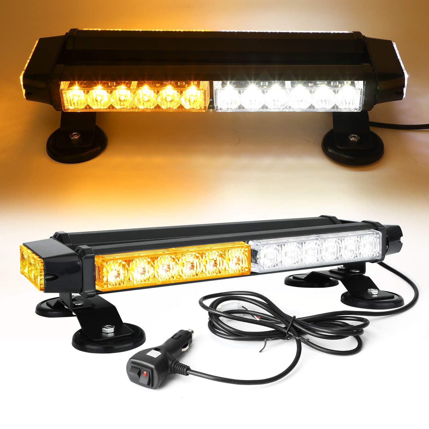 Buy 14.5" 30 LED Emergency Strobe Light Bar for Vehicle Roof Top. 7