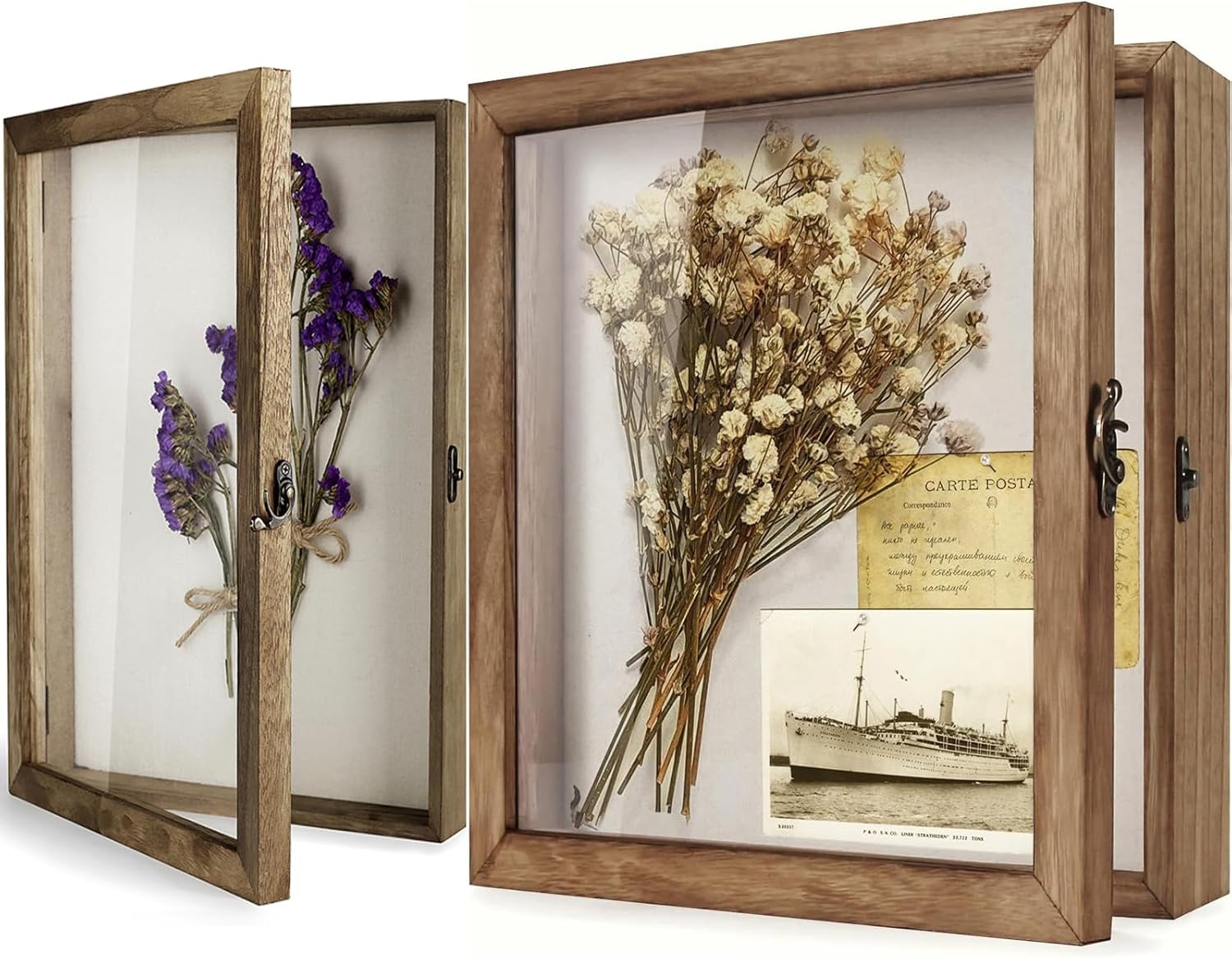 TJ.MOREE Shadow Box 11 x 11 & Shadow Box Display Case 11 x 14