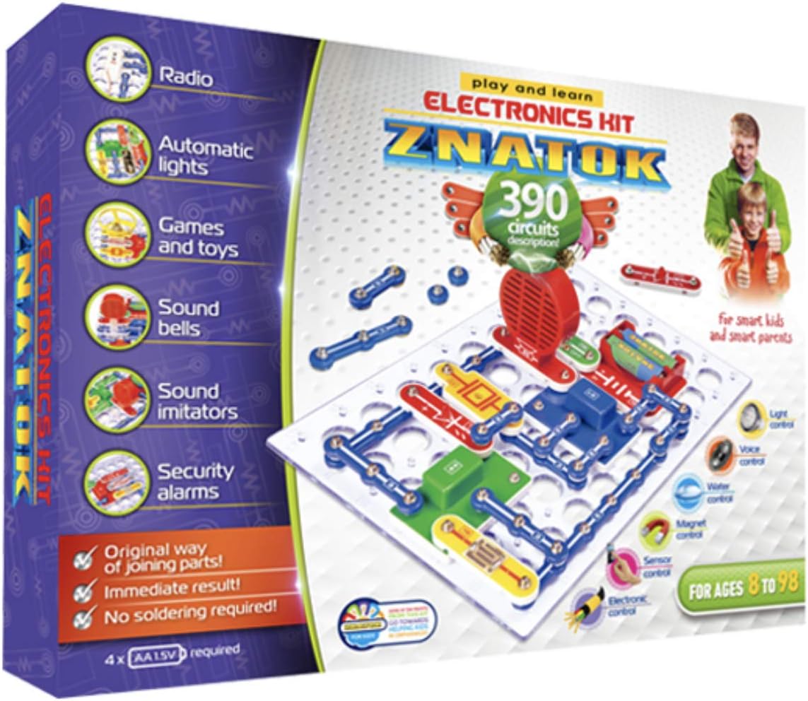 Znatok Electronic Kit 390 Circuit Kits for Kids Circuit Experiment Kits