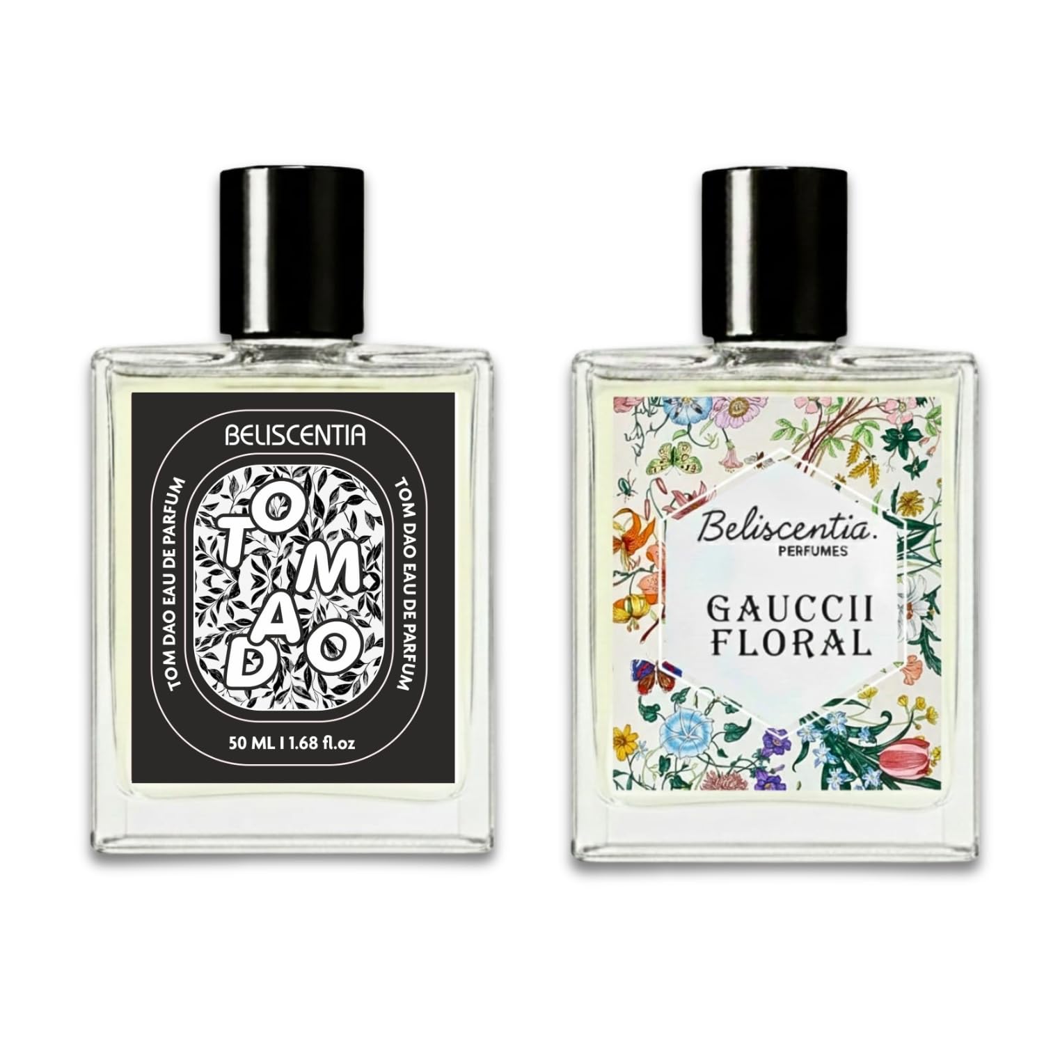 Beliscentia TOM DAO and Gauccii Floral Perfume | Unisex Luxury Perfume | Premium Long Lasting Fine Fragrance | Eau De Parfum | For Daily Use 50ml Pack of 2-image-37