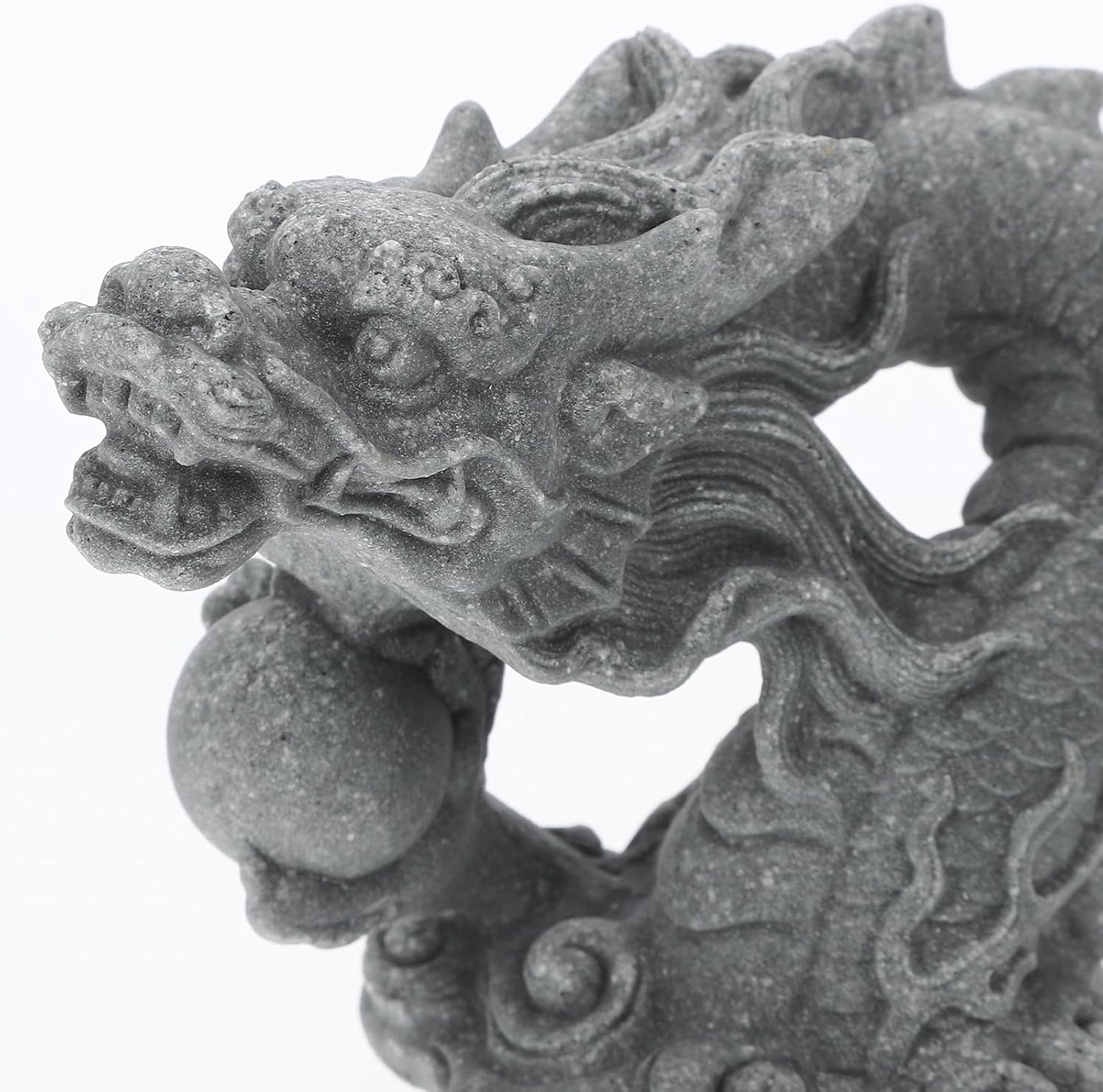 BESPORTBLE Aquarium Dragon Statue Sandstone Ornaments Dragon Fish Tank Decor for Freshwater Saltwater Tank Landscape Garden Chinese Dragon Modeling Decors