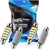 MarsAuto 578 LED Bulbs 400LM Super Bright 6500K White 2835 Chipsets - Plug & Play for Dome Map License Plate Trunk Lights 211-2 212-2 41mm 42mm RV (4 Pack)