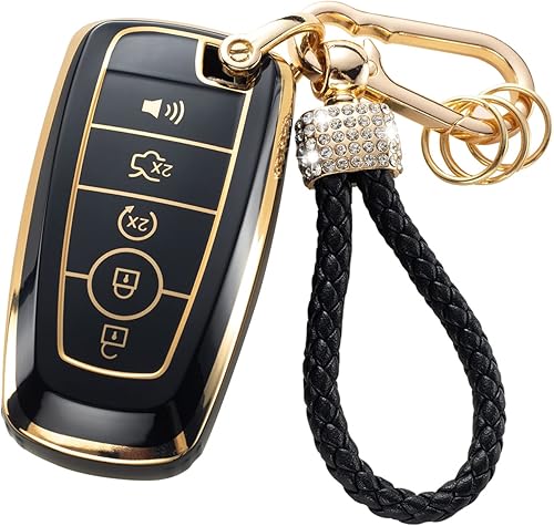 Miniatura 7 de Gematay Funda para llavero Honda con cordón, protección para llave de coche para Honda Accord Civic CR-V Smart Key Holder