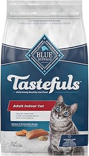 Blue Buffalo Tastefuls Indoor Natural Adult Dry Cat Food, Salmon 7lb bag