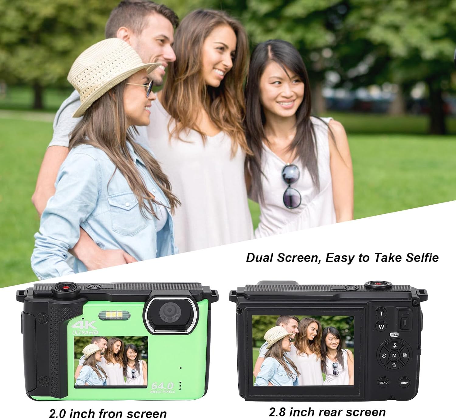 Dual Screen Functionality for Selfies