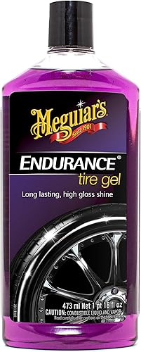 Meguiar's G7516 Endurance Tire Gel, Premium Tire Gel for a Lasting Glossy Shine - 16 Oz Bottle, PURPLE