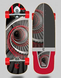 Holz Surfskate Complete with Buri Surf Skate Skateboard Trucks - Stairs Florence 32 Bullet