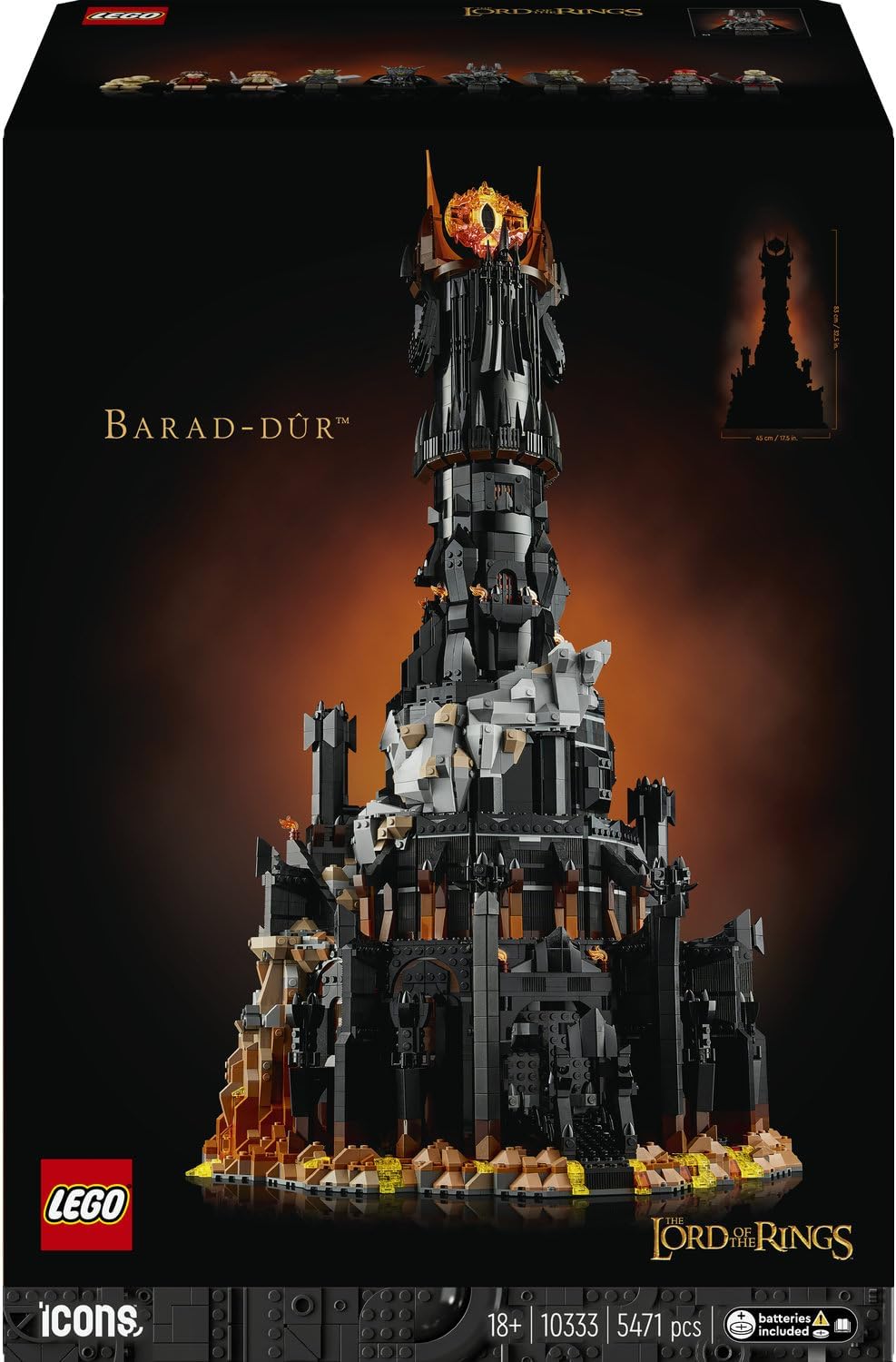 LEGO Icons The Lord of the Rings: Barad-dûr 10333
