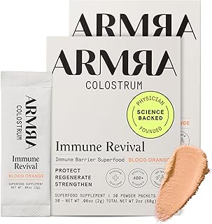 ARMRA Colostrum™ Powder | Blood Orange | Gut Health & Bloating | Skin & Hair | Immunity | Keto, Gluten & Fat-Free | 60 Servings