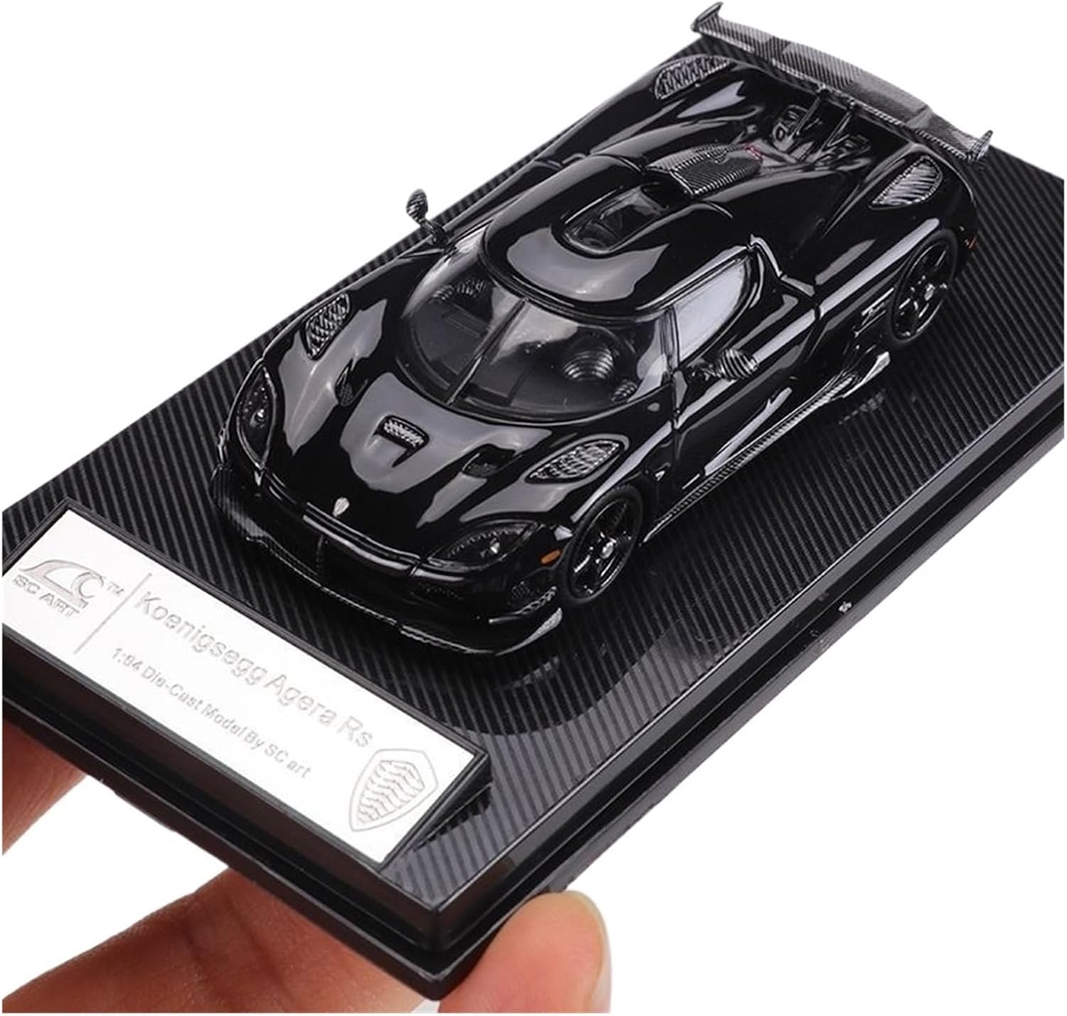 ミニカー専用ジオラマ：1/64 カーディーラーⅢ（光沢カーボン