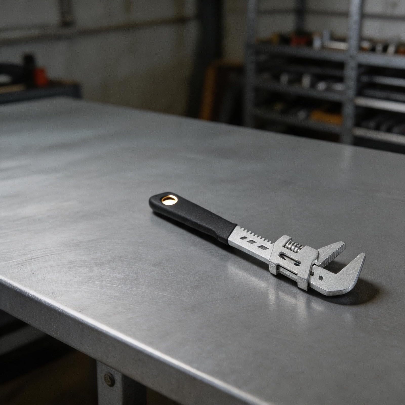 Llave para tubos ajustable de alta resistencia de 12 pulgadas con capacidad de mordaza de 0-75 mm. Fabricada en acero de alto carbono con forjado de hierro dúctil. Cambio rápido de empuñadura median
