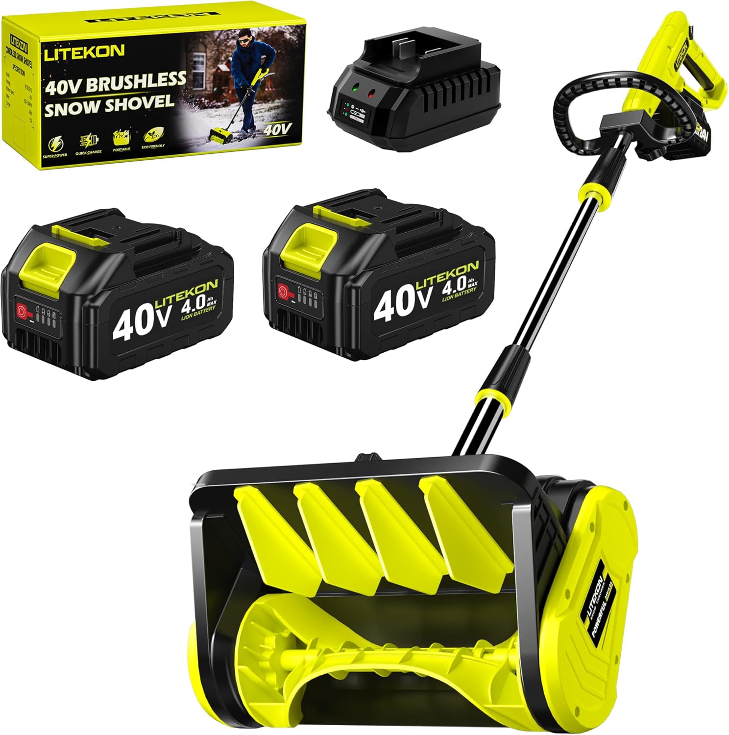 40V Brushless Cordless Snow Shovel