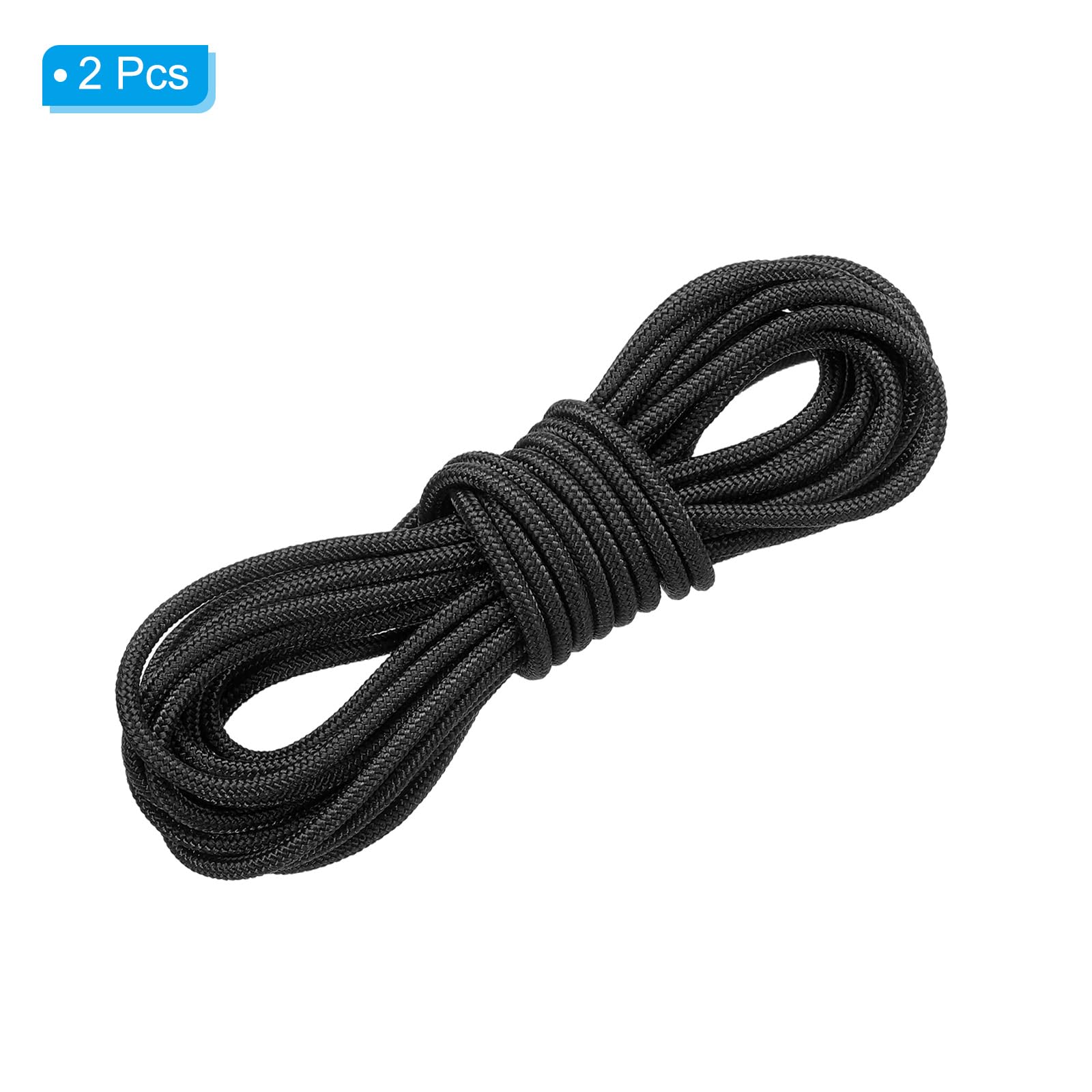 PATIKIL Cuerda de Bucle D para Arco 10 Pies Paquete de 2 Cuerda de Liberación de Cuerda de Arco Bucle de Anclaje de Alambre de Cuerda de Arco Compuesto Negro