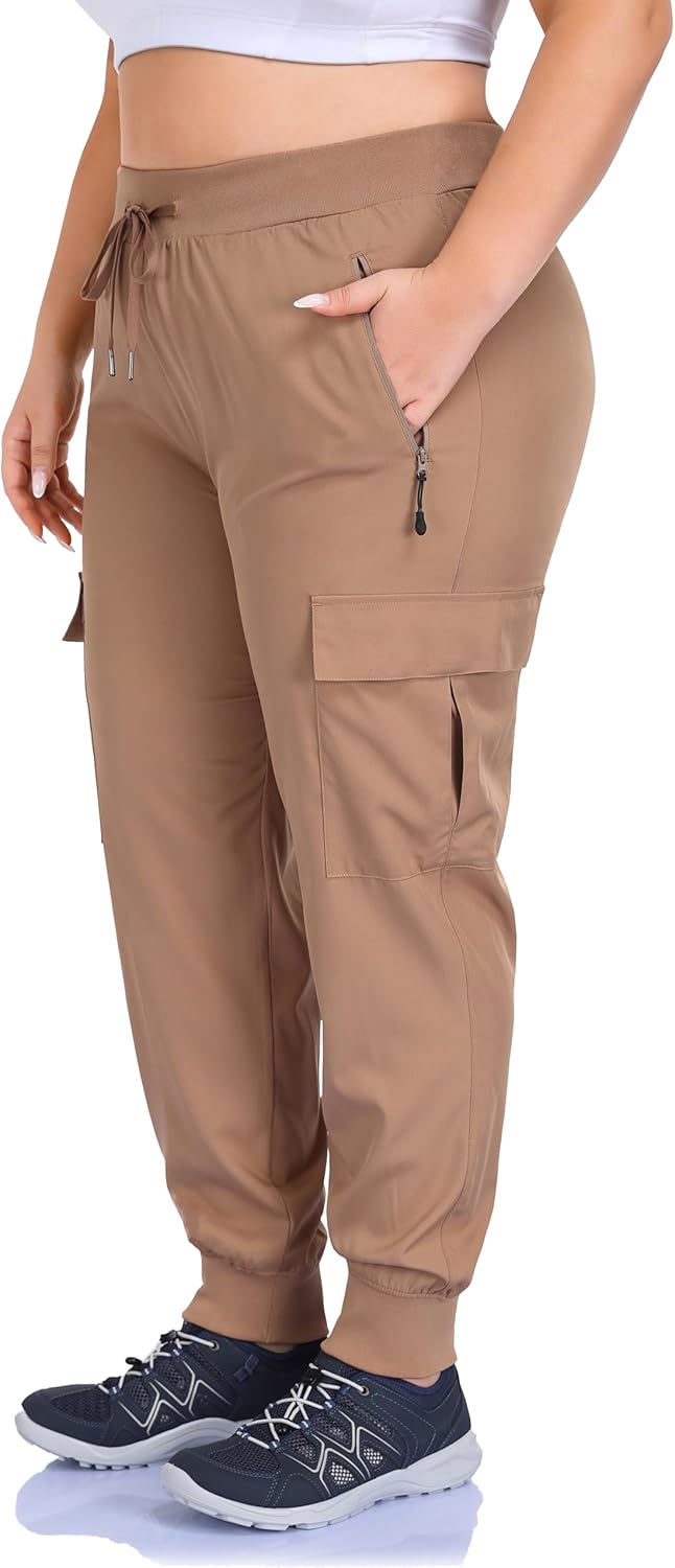 ZERDOCEAN Women's Plus Size Hiking Pants Lightweight Quick Dry Cargo Joggers Athletic Pants - Image 2