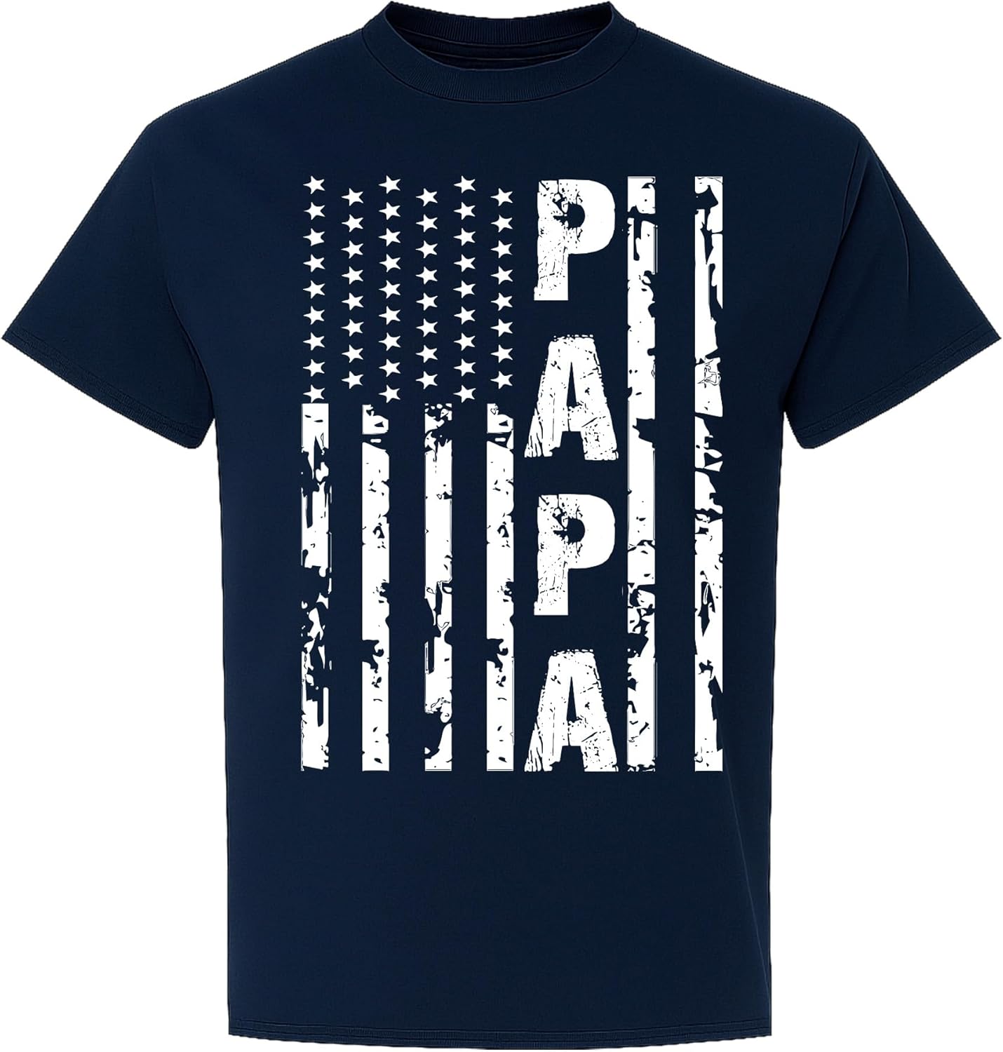 Kropsis Papa Vintage American Flag Men's T-Shirt - Image 4