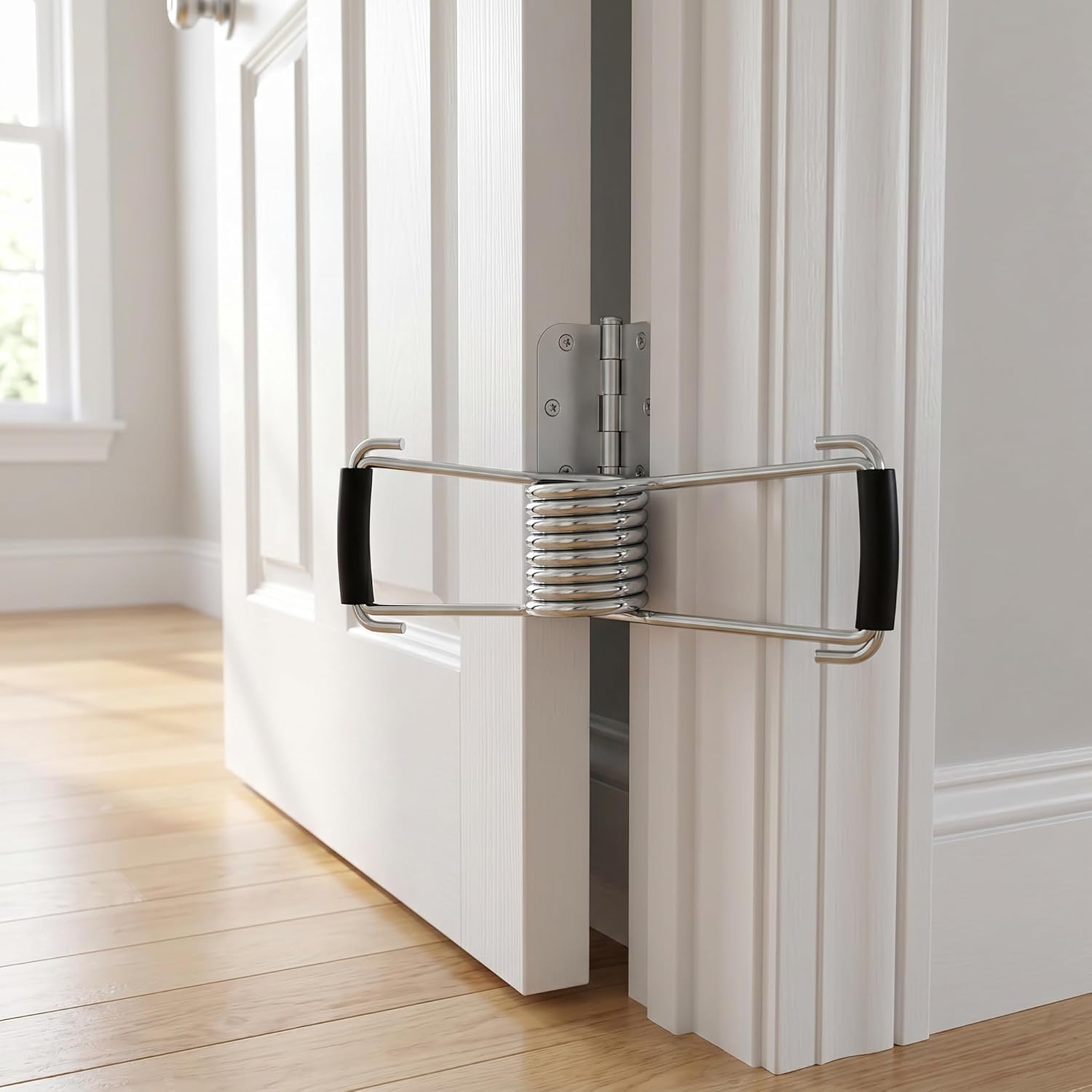 6 Pack Universal Butterfly Spring Door Closer, Automatic Closing Door Hinge Pin Closers with Rubber Buffer, Self Closing Assist Hardware for Butt Hinges, Interior Doors and Cabinets