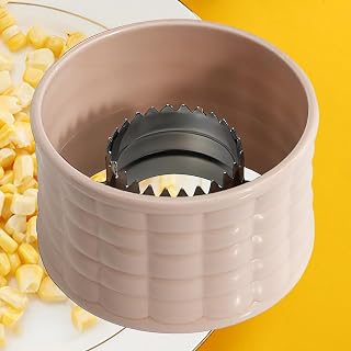 Compact Beige Corn Stripper – Versatile Kitchen Tool for Salads, Soups & Frozen Prep (Beige)