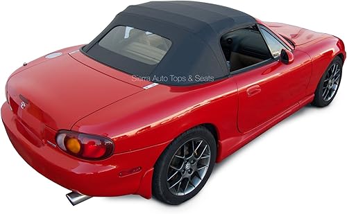 Miniatura 9 de Sierra Auto Tops Convertible Top Reemplazo para Mazda Miata MX5 1990-2005, vinilo Cabrio, marrón Beige Bronceado