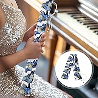 Vista 8 de EXCEART Bolsa de flauta - Funda de algodón azul para flauta - Estilo simple - Protege los instrumentos musicales - 32.3x2.4x2.4 in