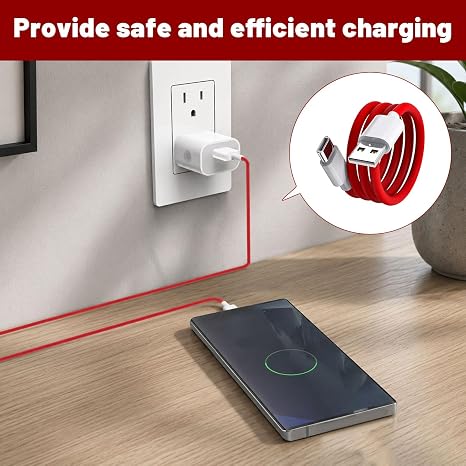 2Pcs Charging Cable for OnePlus,2M 65W USB C Charging Cable Used for OnePlus 11/10 Pro/Nord 2T/8/7 Pro/7T/6T/6/5T/5/3T