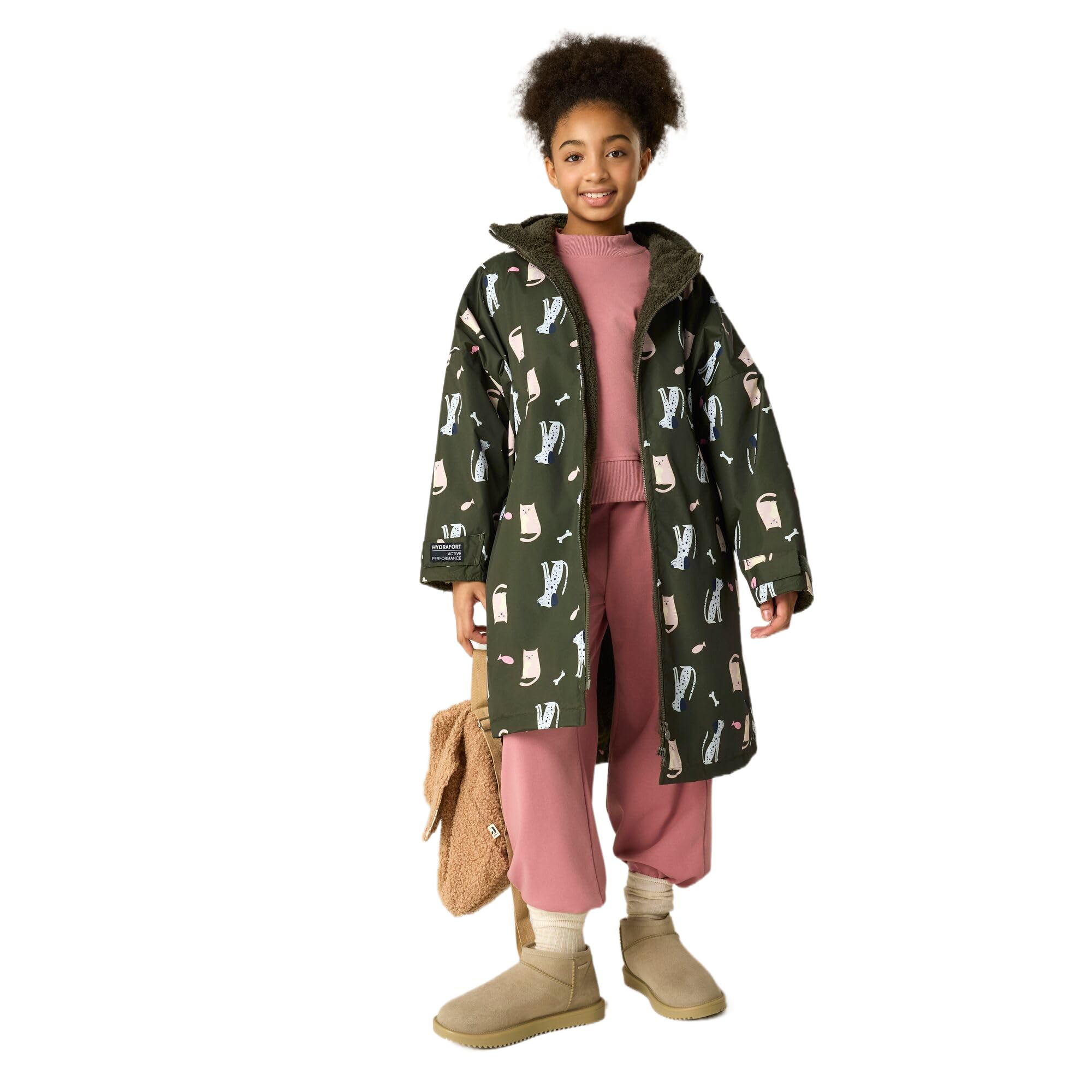 Regatta Junior Changing Robe Size: 9-13 Years Unisex Kids Green