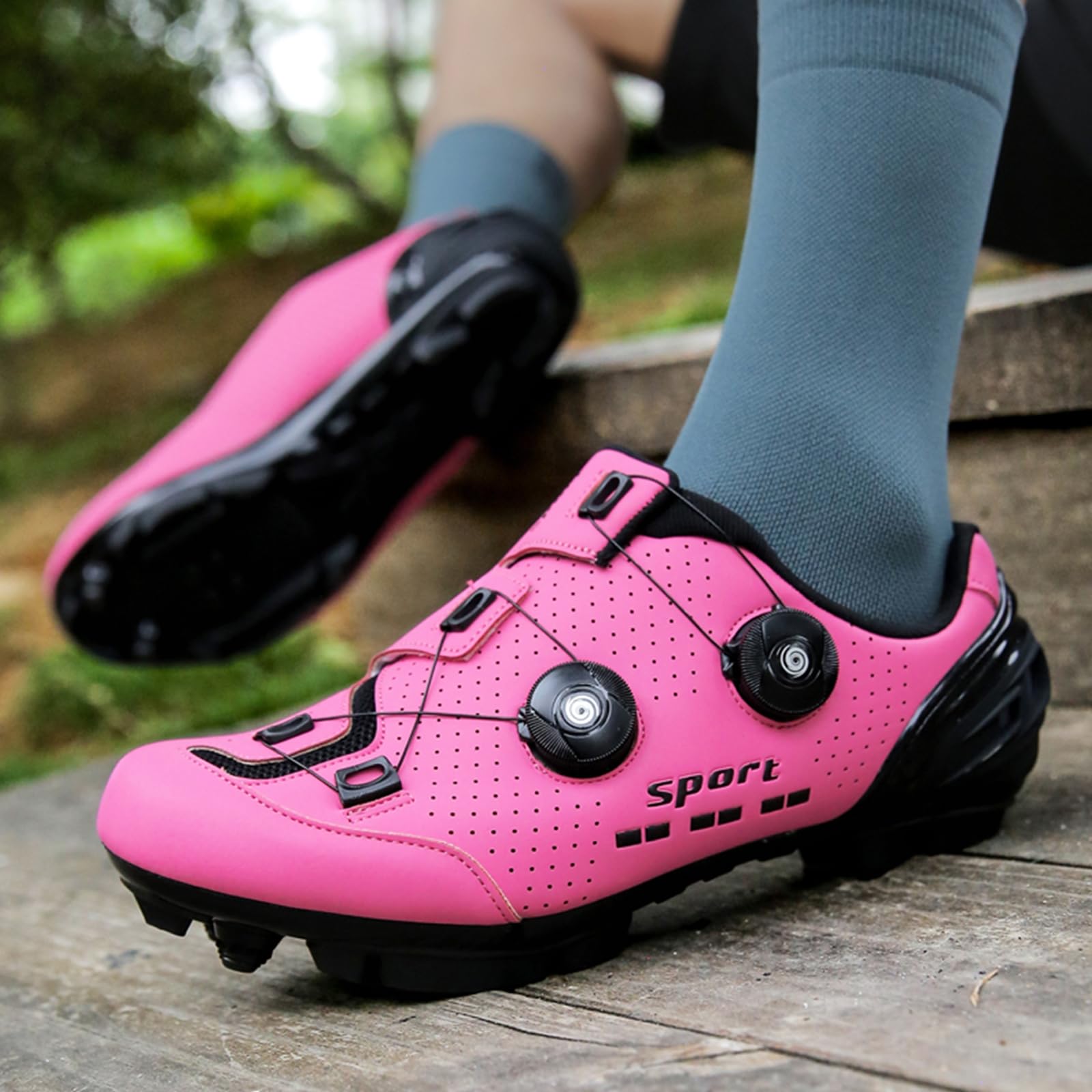 Scarpe ciclistiche da Donna Compatibile con Peloton e Look Delta/SPD pelots Peloton Bici da Strada per Interni e Scarpe da Mountain Bike per Esterni