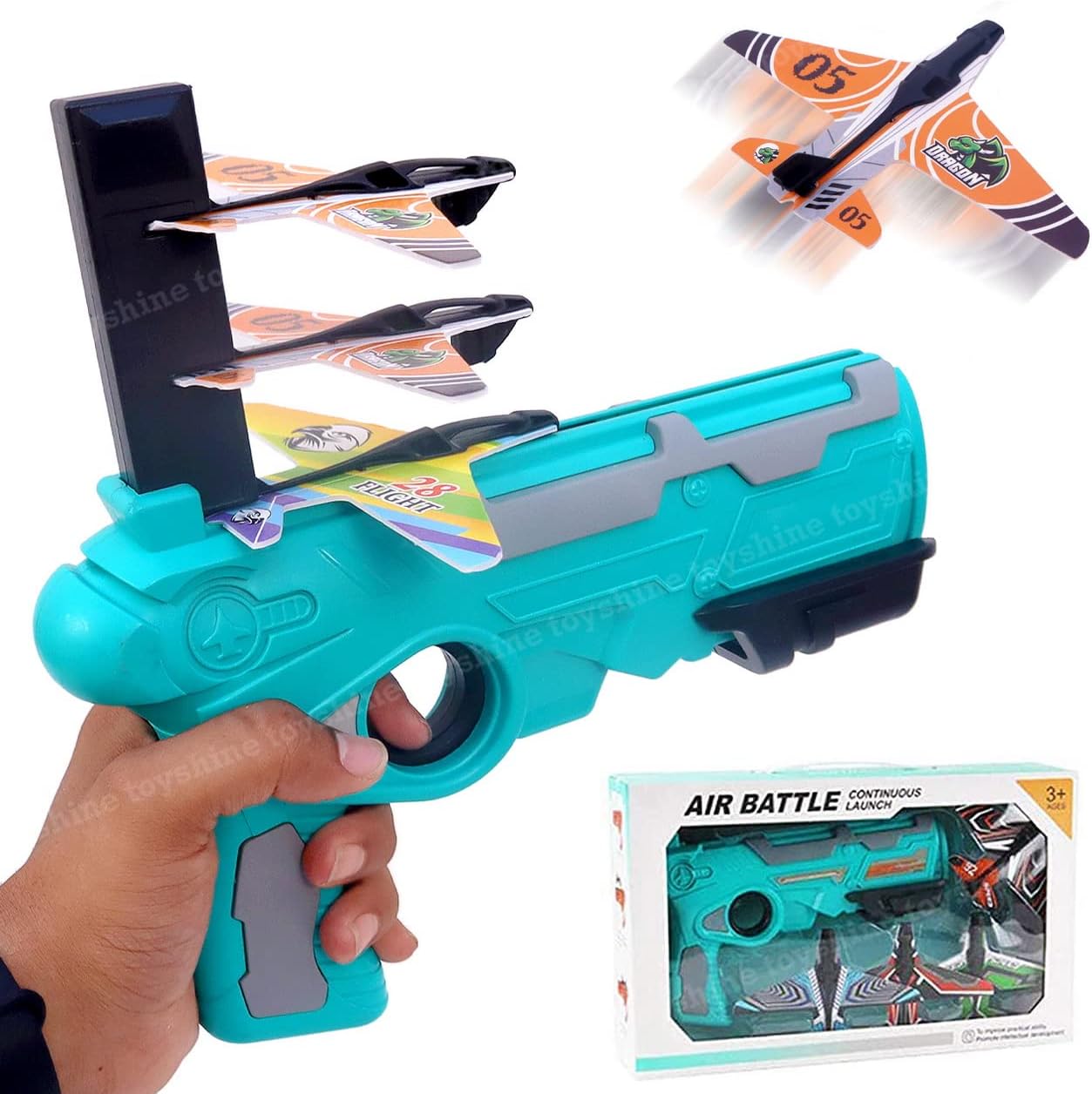 - Airplane Launcher Toy Catapult Plane Gun for Kids Outdoor Toy