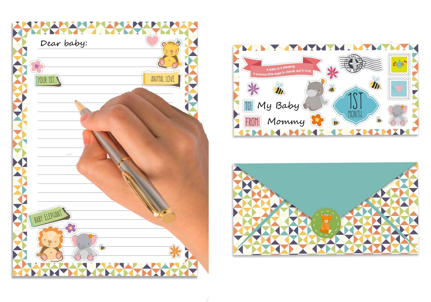 Amazon.com : First Year Baby Memory Book: Letters to My Baby - Write Now.  Paste Photos. - Beautiful Baby Shower Gifts - Pregnancy Gifts for First  Time Moms | +200 Baby Monthly