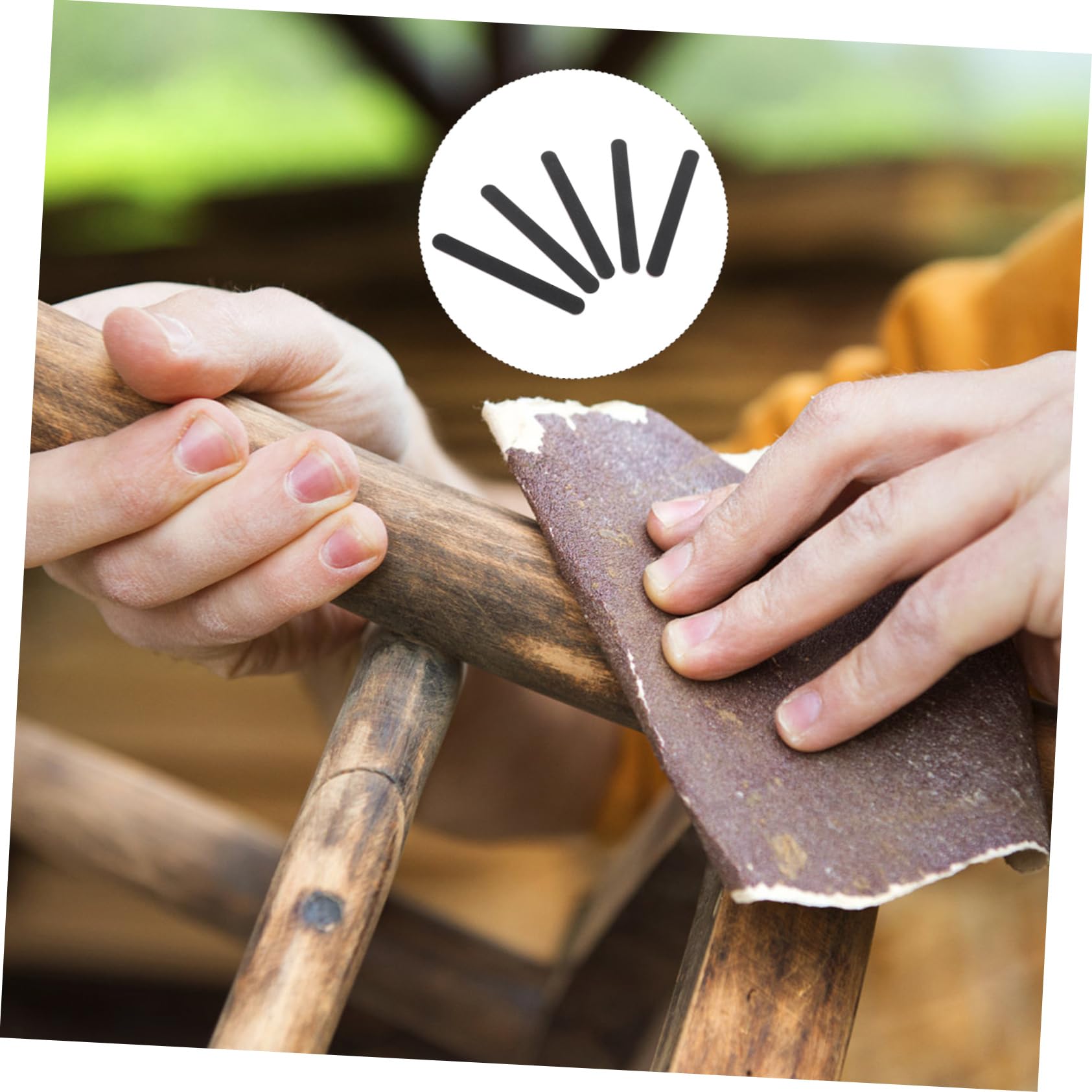 Gatuida 10pezzi Bastoncini Levigatura Modello Doppi Lati Grana Per Plastica Legno Multiuso Resistente e Leggero Strumenti Levigare Manuale Polishing Sticks