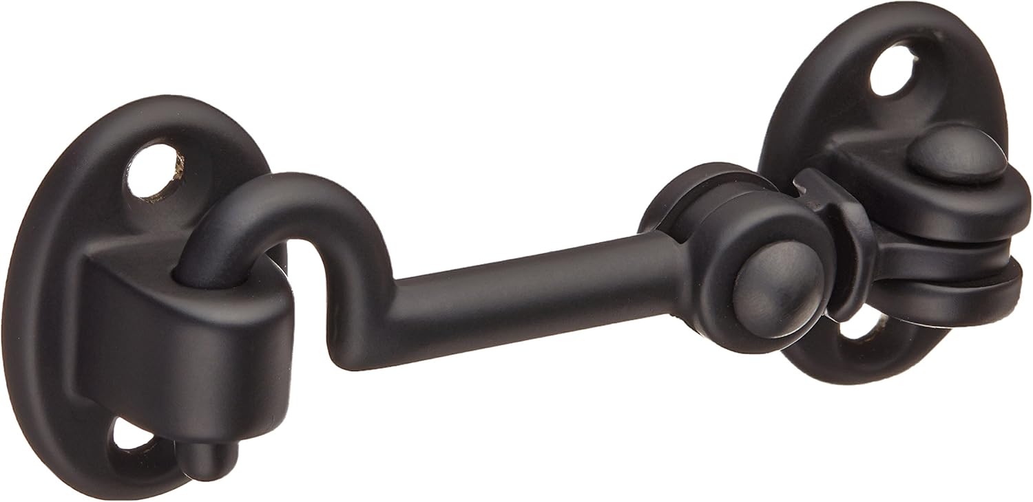 Baldwin 0950190 Cabin Door Hook, Black