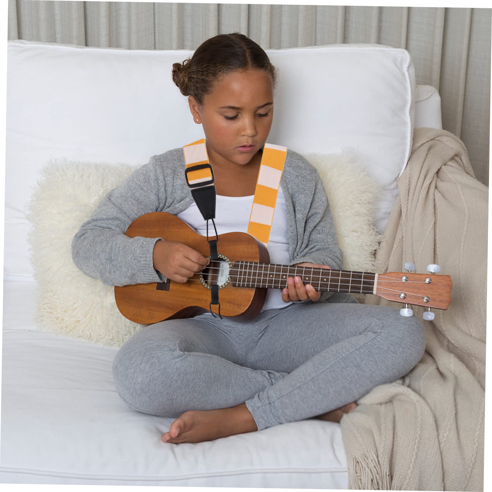 ibasenice 3stücke Ukulele Gurt Aus Strapazierfähigem Punch-freier Schultergurt Für Ukulele Und Andere Instrumente Langlebige Und Attraktive Farbgestaltung Für Musikaufführungen Und