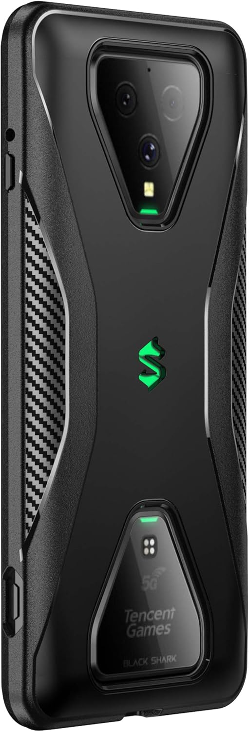 NOKOER Funda para Xiaomi Black Shark 3/3S, Material de TPU es Ultra-Delgado Case, Anti Huella Digital Telefono Funda [Resistente al Desgaste] [Antideslizante] Cover - Negro