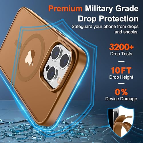 Miniatura 934 de SUPFINE Funda magnética para iPhone 11 (compatible con MagSafe) (protección contra caídas de grado militar), translúcida mate a prueba de golpes
