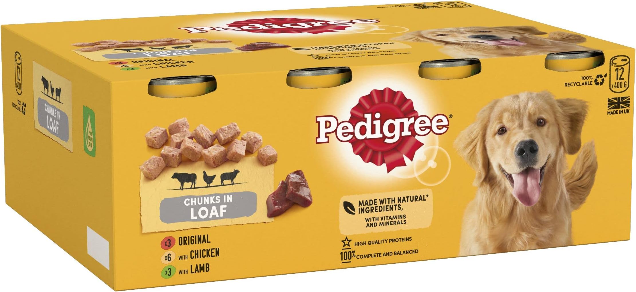 Pedigree Adult Wet Dog Food for Adult Dogs Can Mixed Selection in