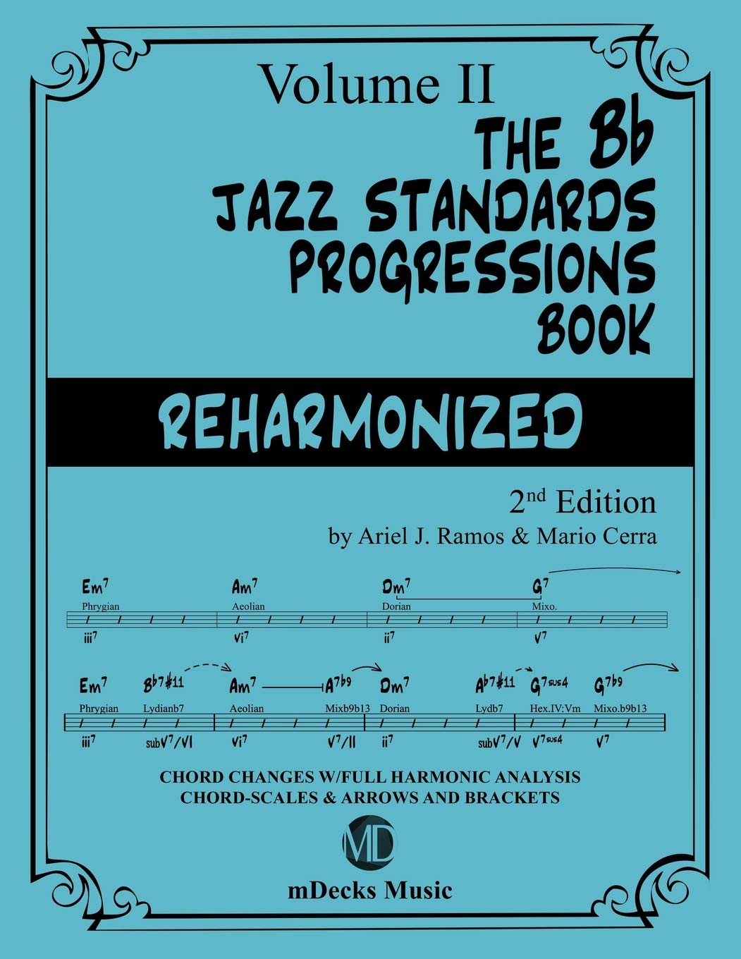 Grilles de jazz Bb volume 2 livre d'analyse harmonique avec fleches et crochets