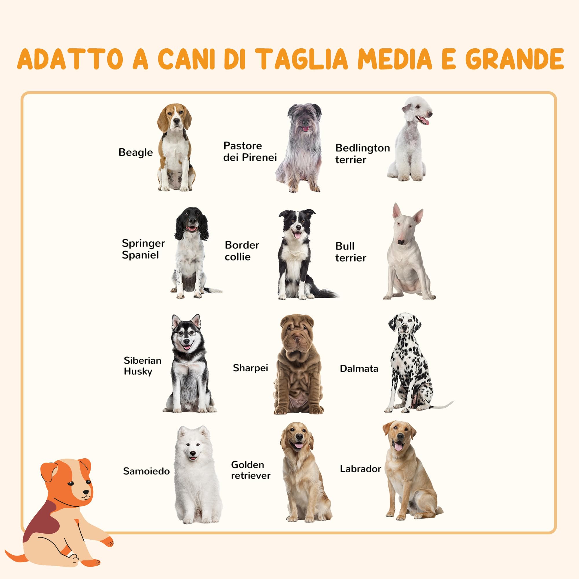 PawHut Cancellino per Cani Taglia Media Pieghevole con Doppia Chiusura di Sicurezza, Cancelletto di Sicurezza Modulabile in Metallo e Plastica, 123x102x100 cm, Nero