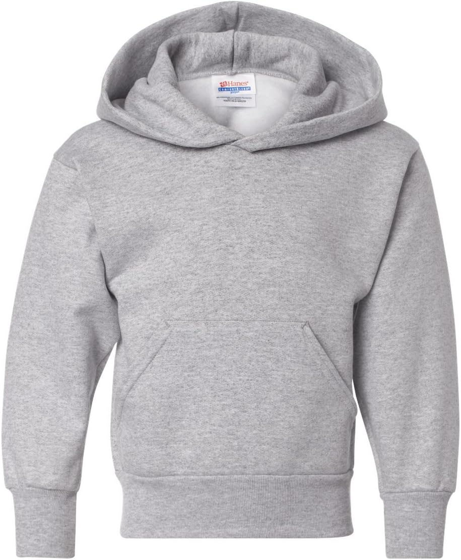 Hanes Big Boys' ComfortBlend EcoSmart Pullover Hoodie_Light Steel_S