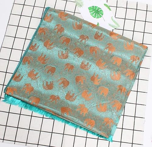 Miniatura 5 de PunPund Bufanda suave de elefante tailandés de seda 100% hecha de Tailandia para mujer, hecha a mano, regalo de recuerdo, longitud de 72 pulgadas,