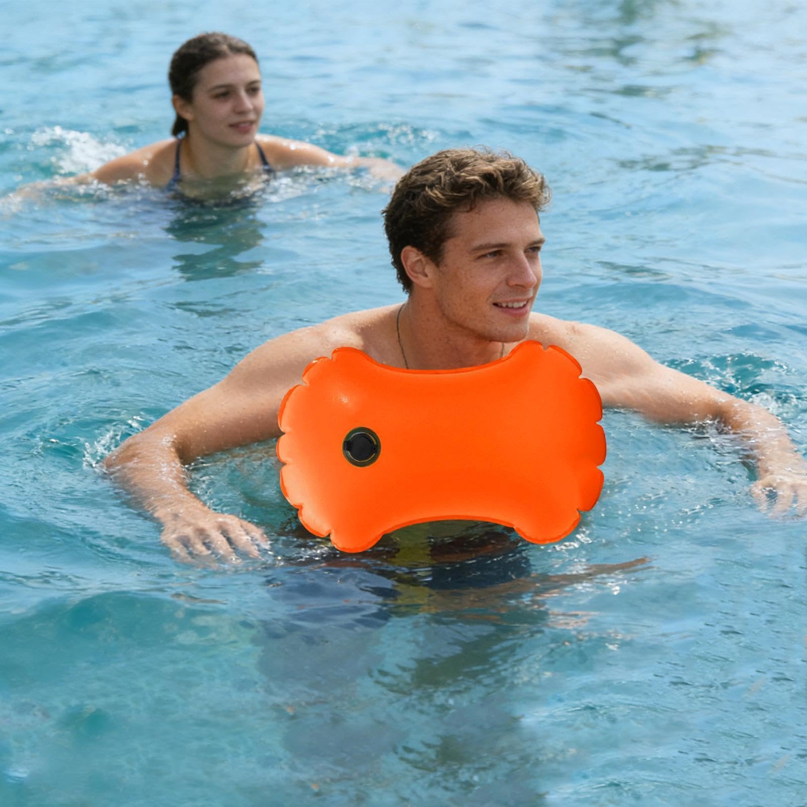 Boy da nuoto in acqua aperta, sicurezza portatile ad alta visibilità | Boa da nuoto per - triatleti nuotatori kayak snorkeling all'aperto in mare lago elfo competizione di allenamento