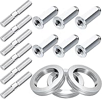 Vista 8 de PAGOW Kit de 10 piezas de pernos y juntas de escape Gy6 para scooters de 50 cc, 125 cc, 150 cc, ATV, ciclomotor, quad, 4 ruedas, dunas, buggy