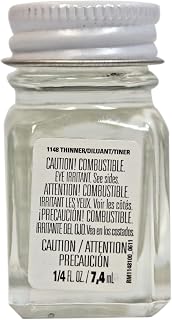 Testors 1148TT Enamel Paint Thinner 0.25 Oz - Ideal Brush Cleaner & Thinner for Model Projects