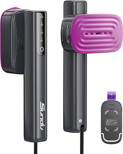 Vaporizador para ropa, potente plancha de vapor portátil de 1200 W, calentamiento rápido de 15 segundos, tanque de 3.5 fl oz, vapor continuo de 20