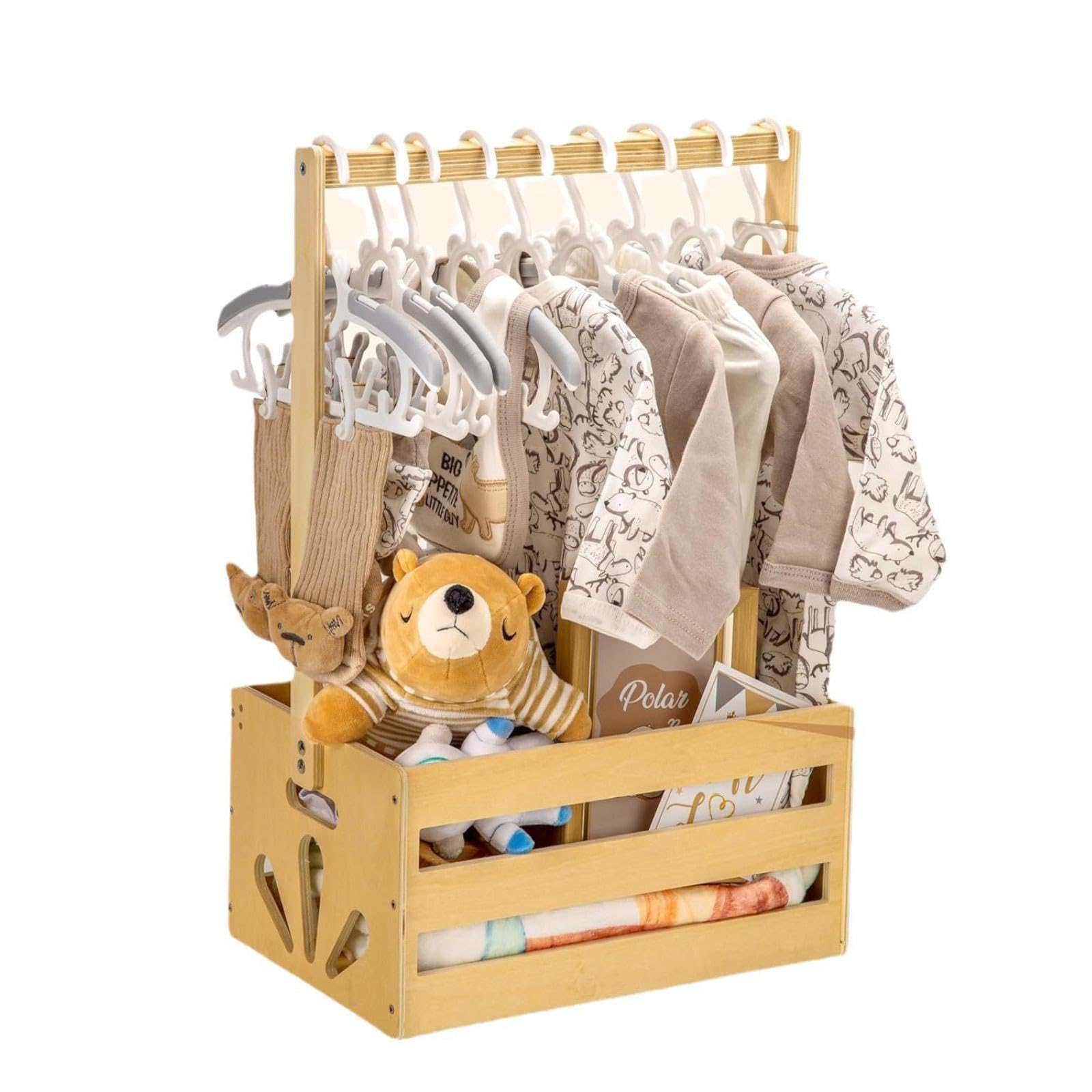 Umtiti Holz Baby Geschenk Korb Mit Griff, Kinder Kl Produktbild-Vorschau 10