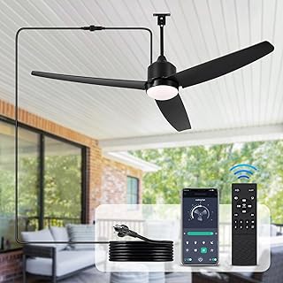 BZX Waterproof Outdoor Ceiling-Fan with Light - 52