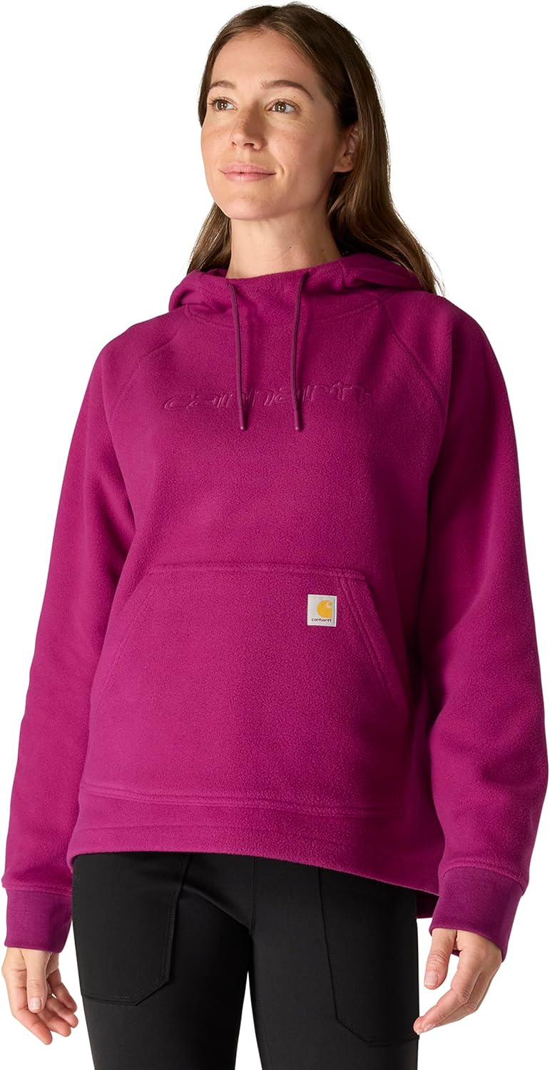 Carhartt womens Force Oversized-fit Fleece Hooded Sweatshirt