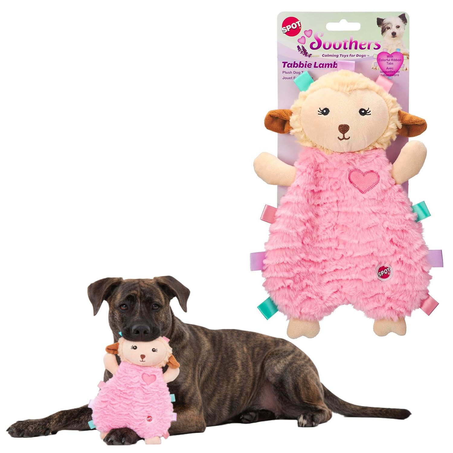 Amazon.com: SPOT Soothers Tabbie Lambie Dog Toy - 12in Stuffing
