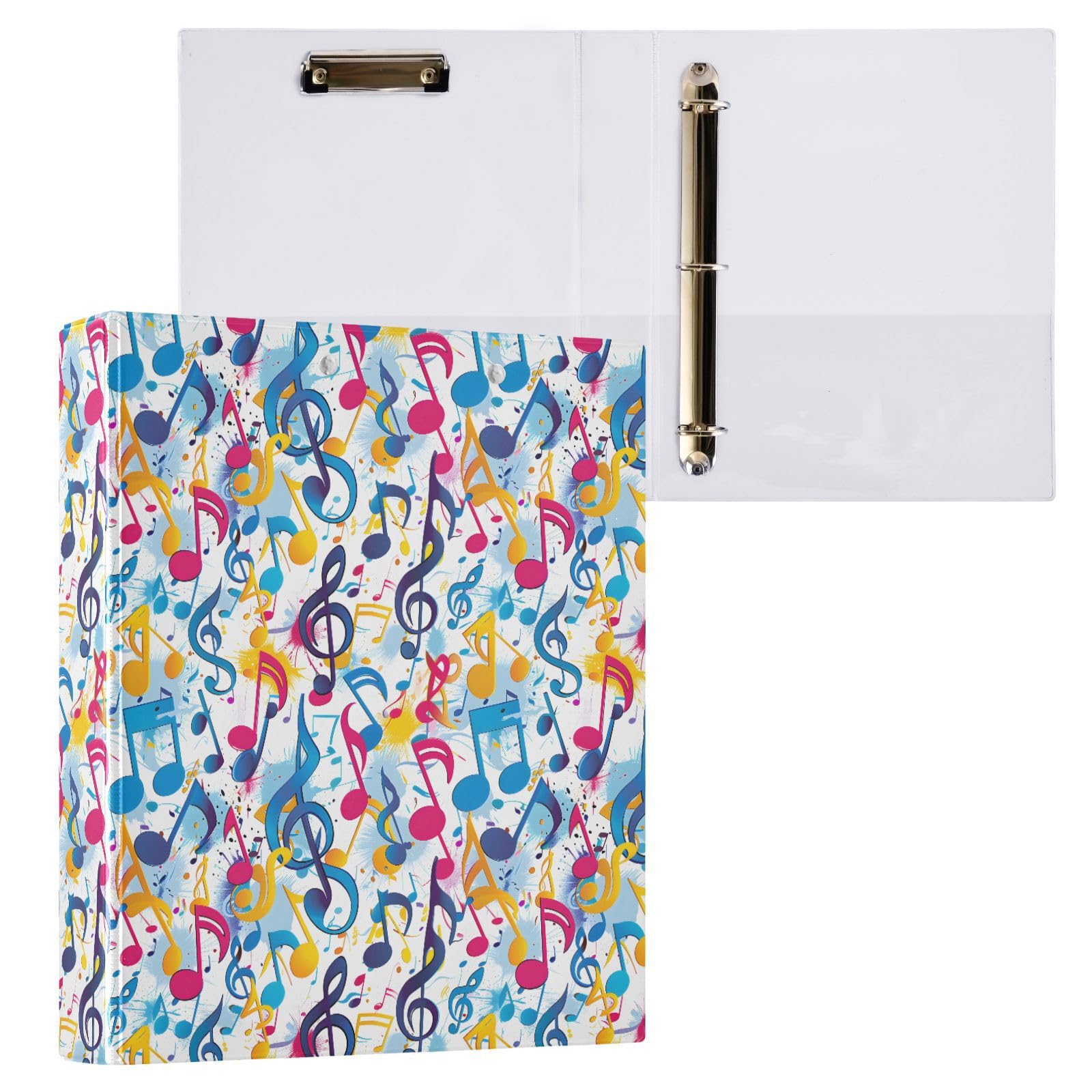 Raccoglitore colorato con 3 anelli a D, formato A4, 1 confezione con 200 fogli, per bambini, materiale scolastico, donne, uomini, ufficio