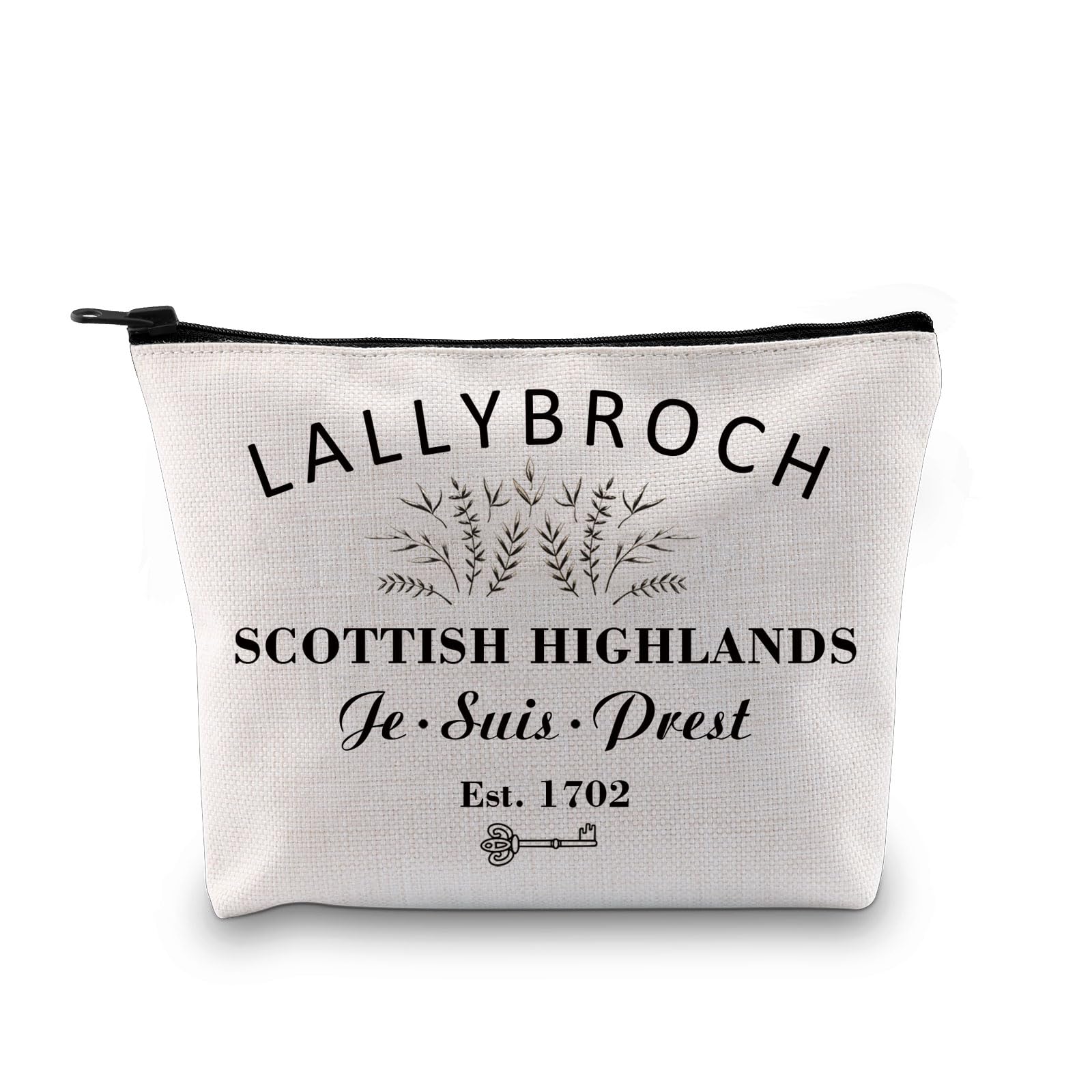 GJTIM Book Series Inspired Zipper Pouch Lallybroch Scottish Highlands Inspired Makeup Bag for Book Lovers (Lallybroch Bag)